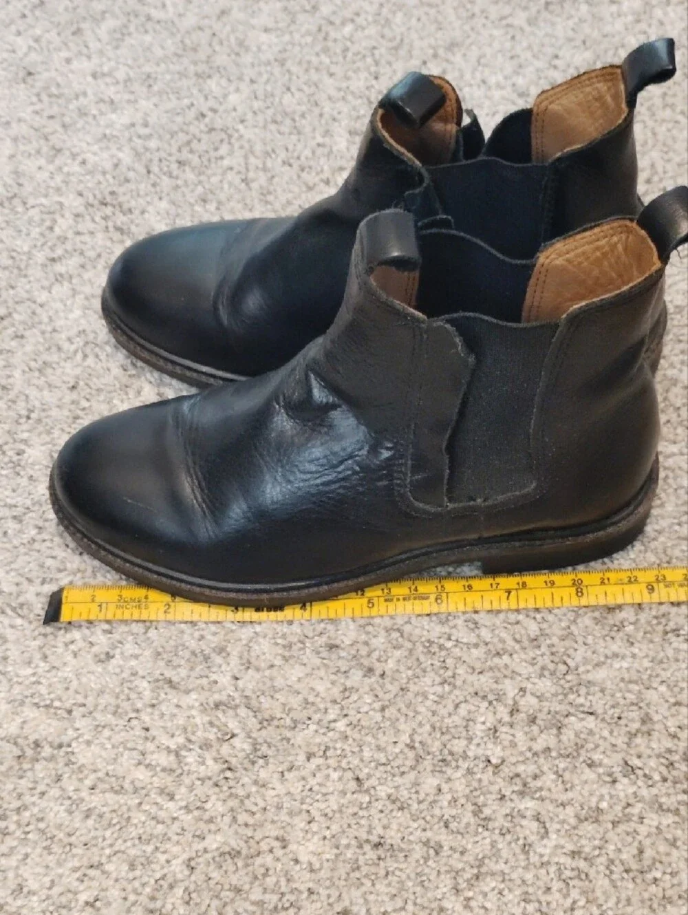Zara Black Leather Kid's Chukka Boots